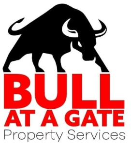 Bull at a gate